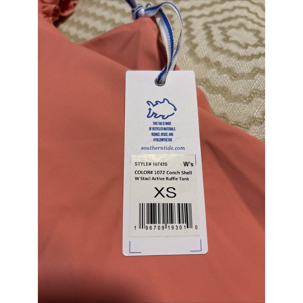 Southern Tide Active Ruffle Tank Extra Small New With Tags - Picture 3 of 5